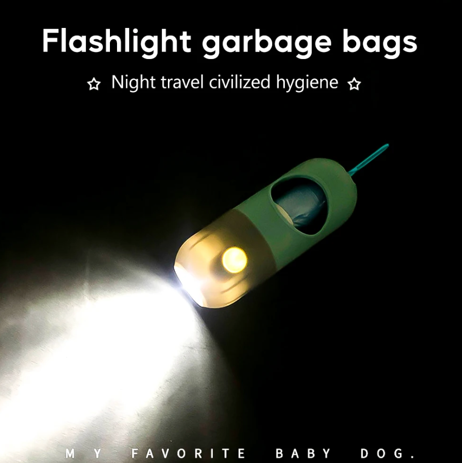 FurrOff- LED Light Dog Poop Bag Dispensar